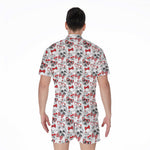 Lovely Yorkshire Terrier Pattern Print Men's Rompers
