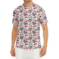 Lovely Yorkshire Terrier Pattern Print Men's Short Sleeve Rash Guard
