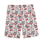 Lovely Yorkshire Terrier Pattern Print Men's Sports Shorts