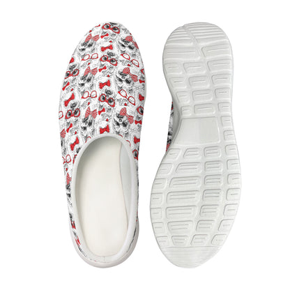 Lovely Yorkshire Terrier Pattern Print Mesh Casual Shoes