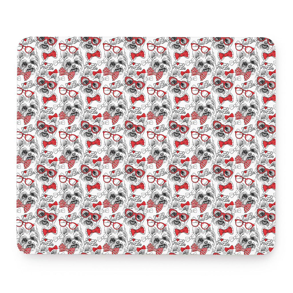 Lovely Yorkshire Terrier Pattern Print Mouse Pad