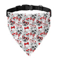 Lovely Yorkshire Terrier Pattern Print Over The Collar Dog Bandana