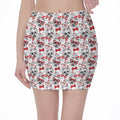 Lovely Yorkshire Terrier Pattern Print Pencil Mini Skirt