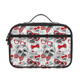 Lovely Yorkshire Terrier Pattern Print Portable Lunch Bag