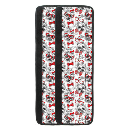 Lovely Yorkshire Terrier Pattern Print Refrigerator Handle Covers