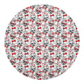 Lovely Yorkshire Terrier Pattern Print Round Blanket