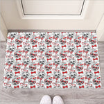Lovely Yorkshire Terrier Pattern Print Rubber Doormat