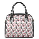 Lovely Yorkshire Terrier Pattern Print Shoulder Handbag