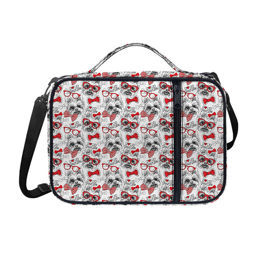 Lovely Yorkshire Terrier Pattern Print Shoulder Strap Bible Bag