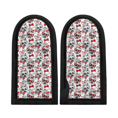 Lovely Yorkshire Terrier Pattern Print Skillet Handle Cover