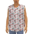 Lovely Yorkshire Terrier Pattern Print Sleeveless Baseball Jersey