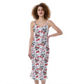 Lovely Yorkshire Terrier Pattern Print Slim Fit Midi Cami Dress
