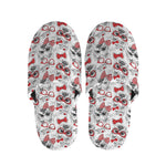 Lovely Yorkshire Terrier Pattern Print Slippers