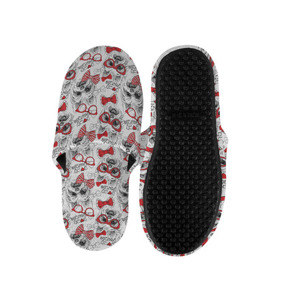 Lovely Yorkshire Terrier Pattern Print Slippers