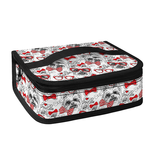 Lovely Yorkshire Terrier Pattern Print Small Lunch Bag