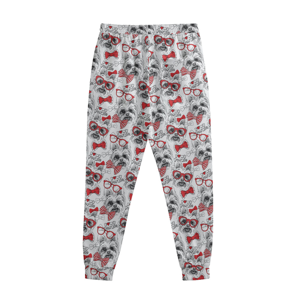 Lovely Yorkshire Terrier Pattern Print Sweatpants