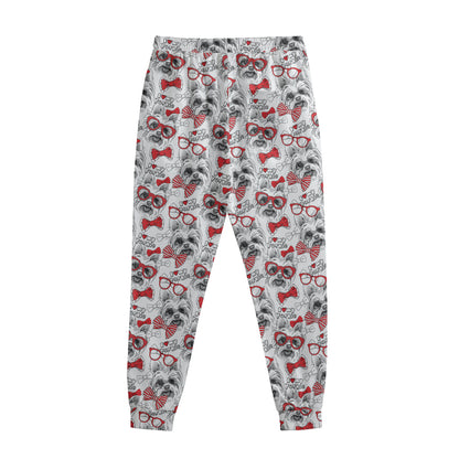 Lovely Yorkshire Terrier Pattern Print Sweatpants