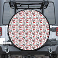 Lovely Yorkshire Terrier Pattern Print Tire Cover