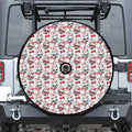 Lovely Yorkshire Terrier Pattern Print Tire Cover With Camera Hole