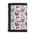 Lovely Yorkshire Terrier Pattern Print Trifold Wallet
