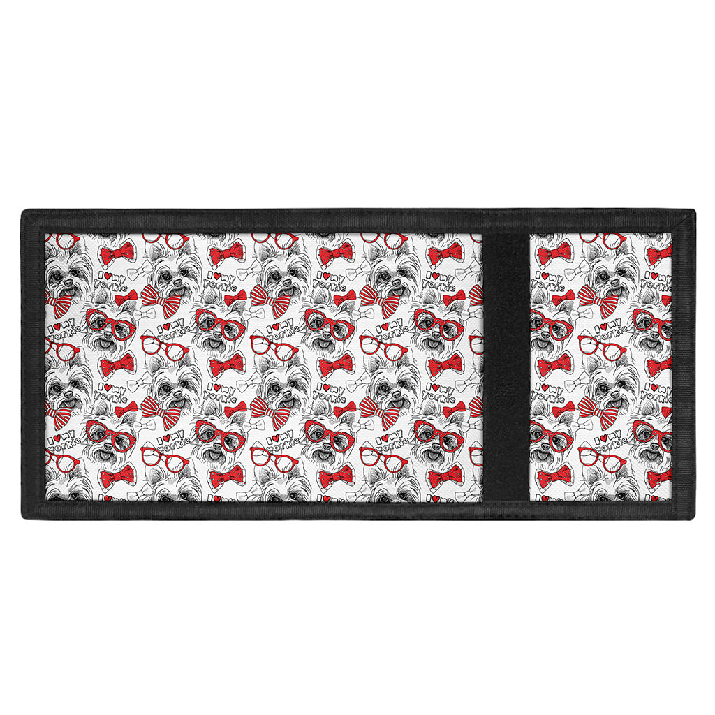 Lovely Yorkshire Terrier Pattern Print Trifold Wallet
