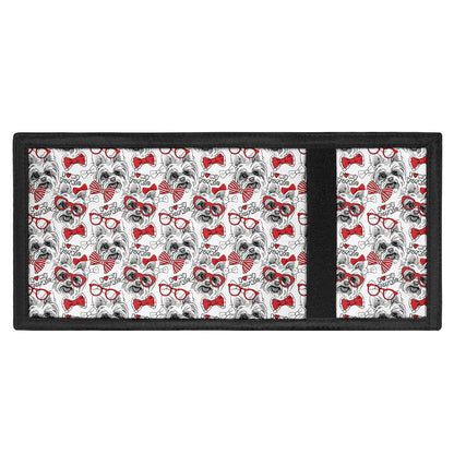 Lovely Yorkshire Terrier Pattern Print Trifold Wallet