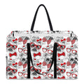Lovely Yorkshire Terrier Pattern Print Utility Tote Bag