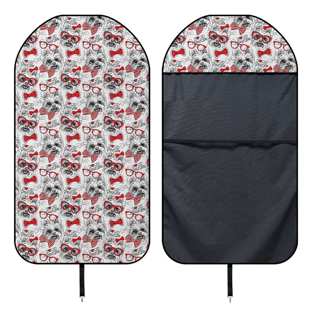 Lovely Yorkshire Terrier Pattern Print Waterproof Car Seat Cover
