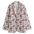 Lovely Yorkshire Terrier Pattern Print Women's Cotton Blazer
