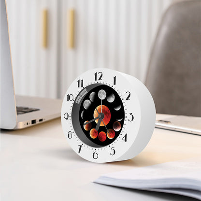 Lunar Eclipse Cycle Print Alarm Clock
