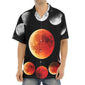 Lunar Eclipse Cycle Print Aloha Shirt