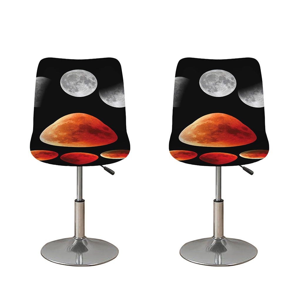 Lunar Eclipse Cycle Print Bar Stool Covers