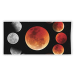 Lunar Eclipse Cycle Print Beach Towel