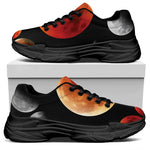 Lunar Eclipse Cycle Print Black Chunky Shoes