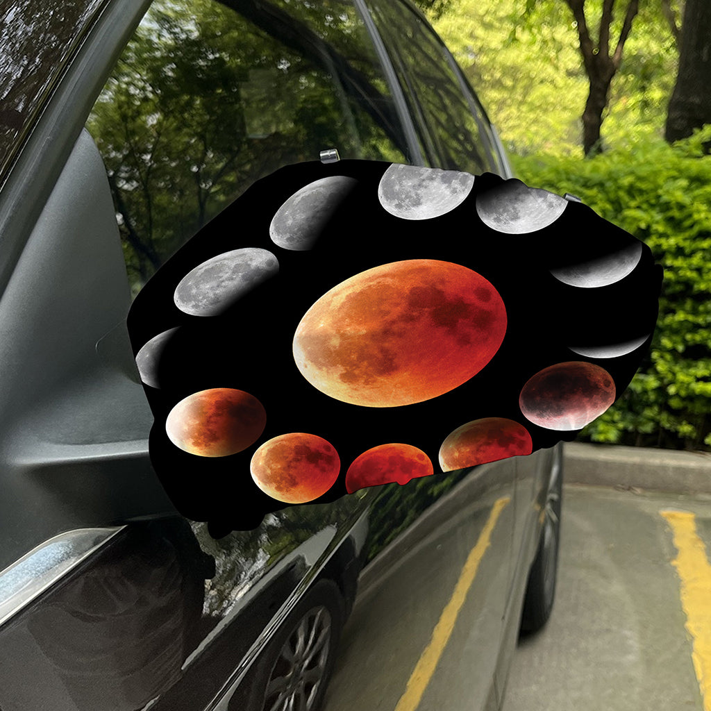 Lunar Eclipse Cycle Print Car Side Mirror Covers