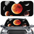 Lunar Eclipse Cycle Print Car Windshield Sun Shade