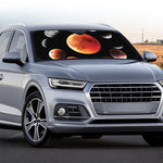 Lunar Eclipse Cycle Print Car Windshield Sun Shade
