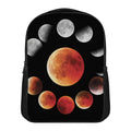 Lunar Eclipse Cycle Print Casual Backpack