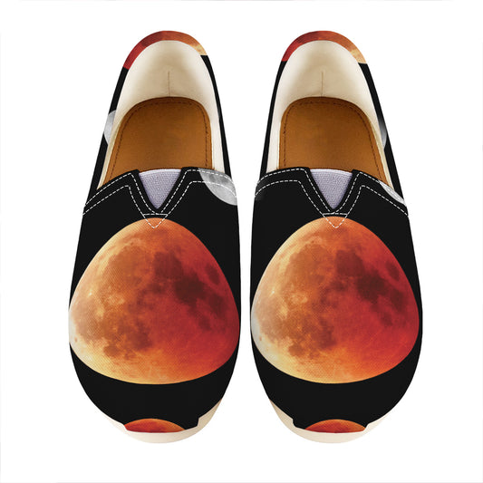 Lunar Eclipse Cycle Print Casual Shoes