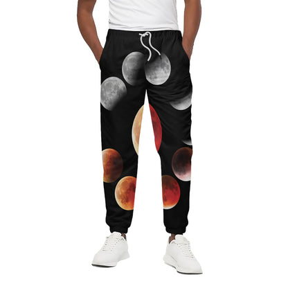 Lunar Eclipse Cycle Print Cotton Pants