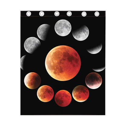 Lunar Eclipse Cycle Print Curtain