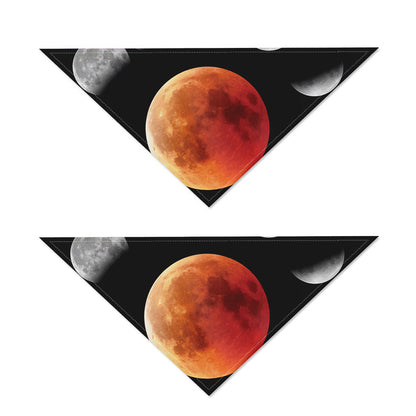 Lunar Eclipse Cycle Print Dog Bandana
