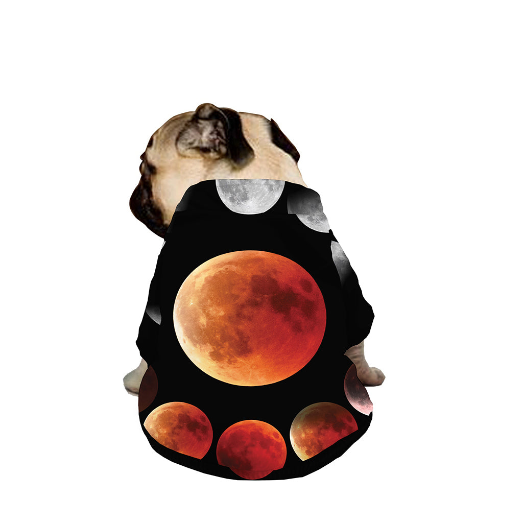 Lunar Eclipse Cycle Print Dog Zip Up Jacket