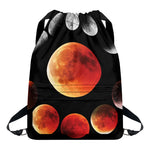 Lunar Eclipse Cycle Print Drawstring Backpack