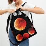 Lunar Eclipse Cycle Print Drawstring Backpack