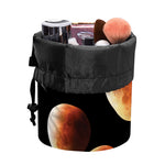 Lunar Eclipse Cycle Print Drawstring Makeup Bag