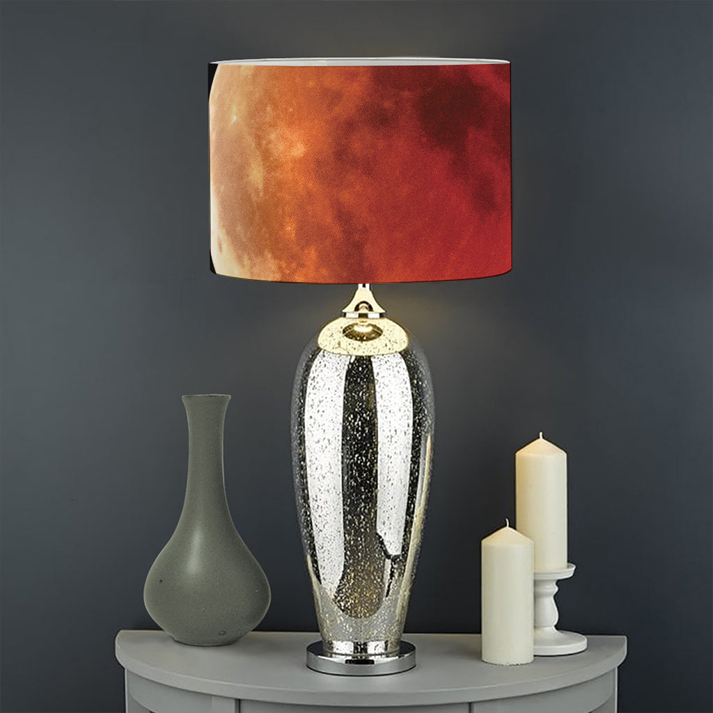 Lunar Eclipse Cycle Print Drum Lamp Shade