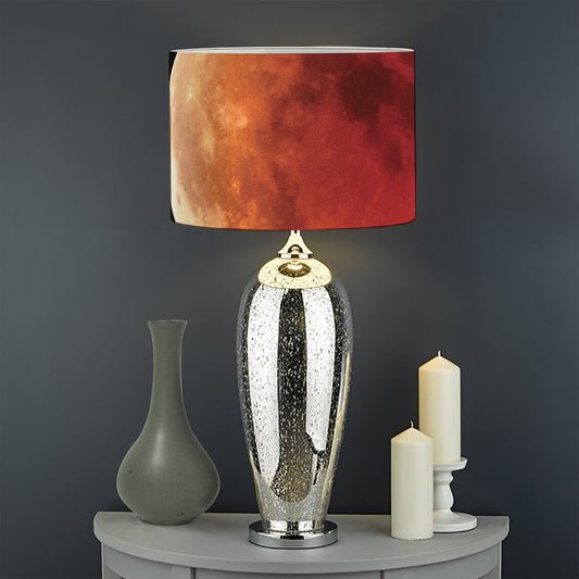 Lunar Eclipse Cycle Print Drum Lamp Shade