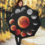 Lunar Eclipse Cycle Print Foldable Umbrella