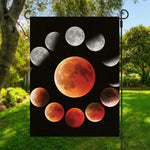 Lunar Eclipse Cycle Print Garden Flag